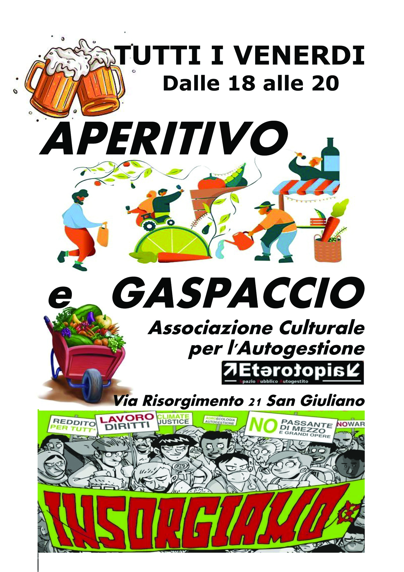 Venerdì 21 Ottobre- Aperitivo, Castagnata & Gaspaccio!