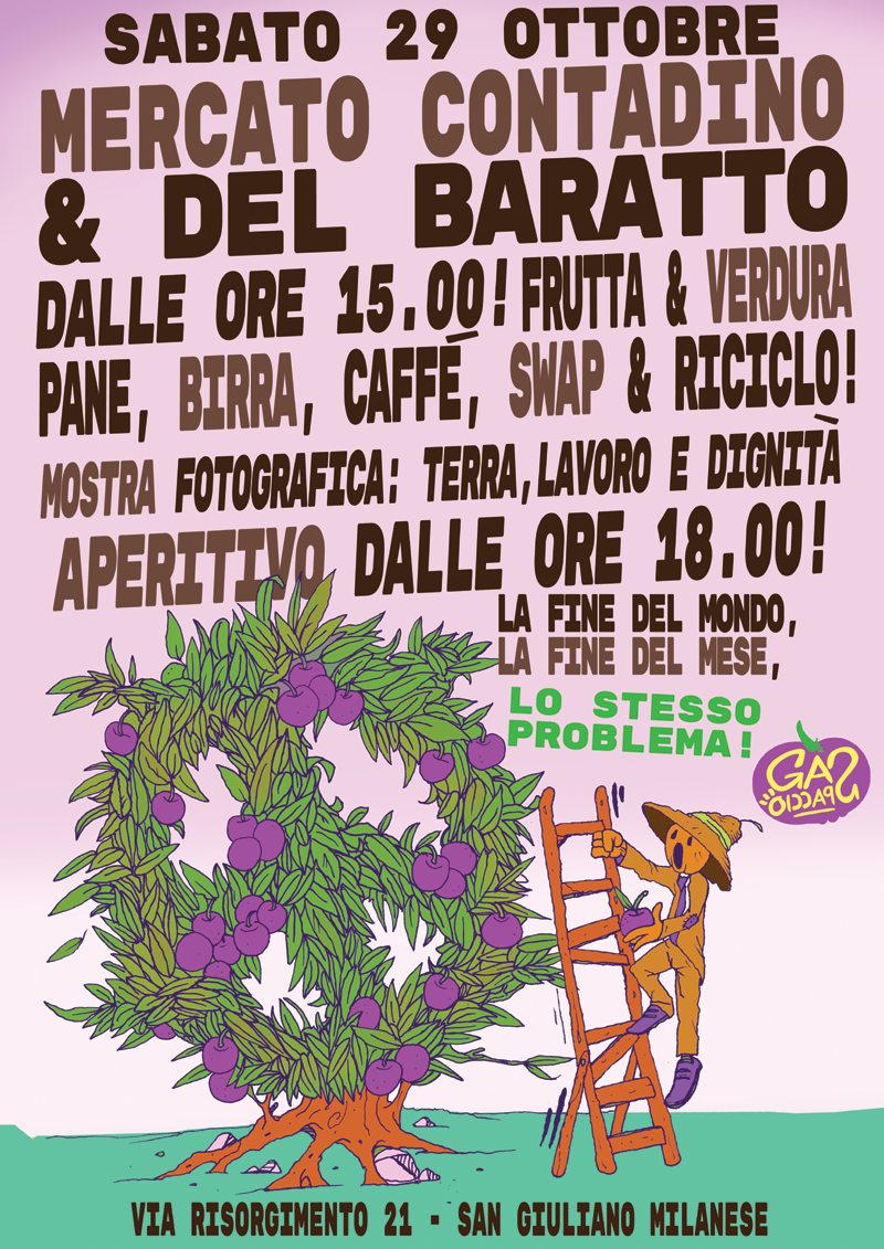 Sabato 29 Ottobre – Mercato Contadino e del Baratto