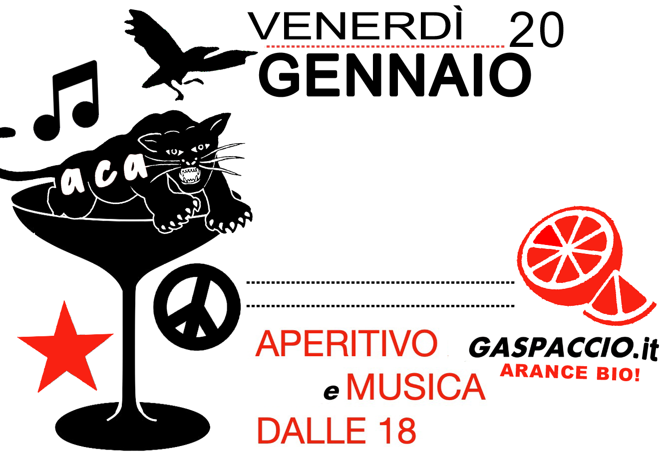 Venerdì 20 – dalle ore 18.00!