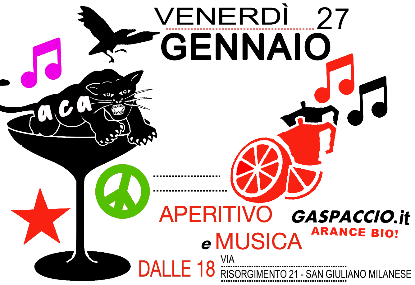 Venerdì 27 – dalle ore 18.00!