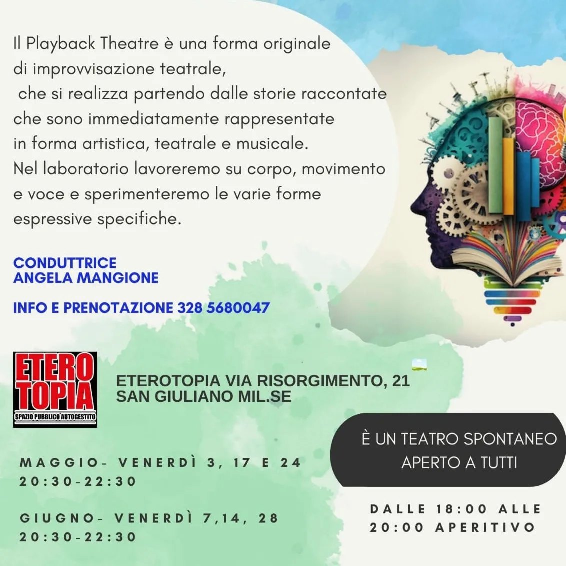 Venerdì 14 Giugno – Aperitivo e Laboratorio